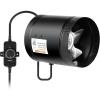 imageHealSmart Inline Booster Duct Fan with Speed Controller 4 106 CFM Exhaust HVAC Ventilation Fan for Bathrooms Kitchens Workshops and Basements Black6