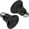 imageHealSmart Reptile Heat Lamp 150W 2Pack Ceramic Heat Emitter No Light Emitting Heat Bulbs for Amphibian Pet Brooder Coop Incubating Chicken Lizard Bearded Dragon Turtle Snake TerrariumD60mm 236