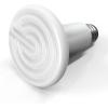 imageHealSmart Reptile Heat Lamp Bulb Ceramic Heat Emitter 100W No Light Emitting Brooder Coop Heater for Amphibian Pet ampamp Incubating Chicken Black1 Pcs White
