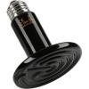 imageHealSmart Reptile Heat Lamp Bulb Ceramic Heat Emitter 150W No Light Emitting Brooder Coop Heater for Amphibian Pet ampamp Incubating Chicken BlackBlack