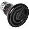 imageHealSmart Reptile Mini Heat Lamp 25W50W Ceramic Heat Emitter No Light Emitting Infrared Heat Bulbs for Amphibian Pet Brooder Coop Incubating ChickenBlack1 Pack
