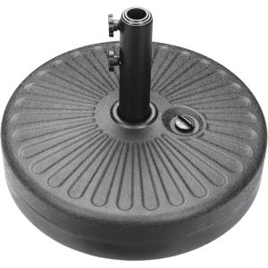 imageHealSmart 10ft Offset Hanging Patio Umbrella Cantilever Market Umbrellas with Crank ampamp Cross Base for Backyard Poolside Lawn and Garden TanBlackBase