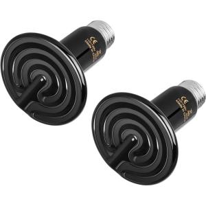 imageHealSmart Reptile Heat Lamp 150W Ceramic Heat Emitter No Light Emitting Heat Bulbs for Amphibian Pet Brooder Coop Incubating Chicken Lizard Bearded Dragon Turtle Snake Terrarium 4Pack50 Watts