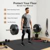 imageHealSmart 05quot Thick 24 Sq Ft Exercise Floor Mat EVA Interlocking Foam Floor Tiles Fitness Flooring for Workout Protective Padding for Home Gym Gear ampamp Kids Playroom BlackBlack12tiles48 Sq Ft