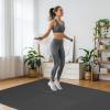imageHealSmart 05quot Thick 24 Sq Ft Exercise Floor Mat EVA Interlocking Foam Floor Tiles Fitness Flooring for Workout Protective Padding for Home Gym Gear ampamp Kids Playroom BlackBlack36tiles144 Sq Ft