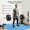 imageHealSmart 05quot Thick 24 Sq Ft Exercise Floor Mat EVA Interlocking Foam Floor Tiles Fitness Flooring for Workout Protective Padding for Home Gym Gear ampamp Kids Playroom BlackBlue12tiles48 Sq Ft