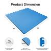 imageHealSmart Extra Thick Puzzle Exercise Mat 1quot EVA Interlocking Foam Floor Tiles NonSlip Protective Padding for Workout Room Home Gym Daycare Flooring or Playroom Black1 Inch72 SQ FTBlue34 Inch96 Sq Ft