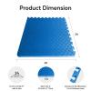 imageHealSmart Extra Thick Puzzle Exercise Mat 1quot EVA Interlocking Foam Floor Tiles NonSlip Protective Padding for Workout Room Home Gym Daycare Flooring or Playroom Black1 Inch72 SQ FTBlue1 Inch24 Sq Ft
