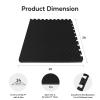 imageHealSmart Extra Thick Puzzle Exercise Mat 1quot EVA Interlocking Foam Floor Tiles NonSlip Protective Padding for Workout Room Home Gym Daycare Flooring or Playroom Black1 Inch72 SQ FTBlack1 Inch24 Sq Ft
