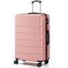 imageHealSmart Hardside CarryOn Luggage Expandable Portable Hardshell Spinner Wheels Lightweight Suitcase TSA Lock Blue 20 inchPink