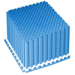 imageHealSmart Extra Thick Puzzle Exercise Mat 1quot EVA Interlocking Foam Floor Tiles NonSlip Protective Padding for Workout Room Home Gym Daycare Flooring or Playroom Black1 Inch72 SQ FTBlue1 Inch72 Sq Ft