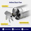 imageHealSmart 6 Inline Booster Fan 240 CFM Duct Fan for HVAC Ventilation Bathroom Basemen and Attics Silver4 Fan