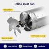 imageHealSmart 6 Inline Booster Fan 240 CFM Duct Fan for HVAC Ventilation Bathroom Basemen and Attics Silver8 Fan
