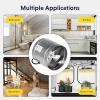 imageHealSmart 6 Inline Booster Fan 240 CFM Duct Fan for HVAC Ventilation Bathroom Basemen and Attics Silver8 Fan