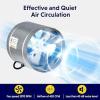 imageHealSmart 6 Inline Booster Fan 240 CFM Duct Fan for HVAC Ventilation Bathroom Basemen and Attics Silver8 Fan