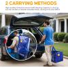 imageHealSmart 6 Pack Large Moving Bags with Zippers ampamp Handles Moving Supplies with lids Heavy Duty Totes for Space Saving Fold Flat Moving and Storing ClearBlue