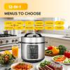 imageHealSmart Multi Rice Cooker 20 Cups Cooked NonStick 12in1 Stainless Steel Electric Pressure Cooker for Yogurt Maker Slow Cooker Cake Multigrain 6QT10 Cup Uncooked