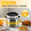 imageHealSmart Multi Rice Cooker 20 Cups Cooked NonStick 12in1 Stainless Steel Electric Pressure Cooker for Yogurt Maker Slow Cooker Cake Multigrain 6QT10 Cup Uncooked