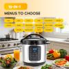 imageHealSmart Multi Rice Cooker 20 Cups Cooked NonStick 12in1 Stainless Steel Electric Pressure Cooker for Yogurt Maker Slow Cooker Cake Multigrain 6QT14 Cup Uncooked