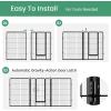 imageHealSmart Dog Playpen 24 Inch 8 Panels Heavy Duty Metal Portable Pet Playpen Indoor Outdoor for Camping Yard RV Garden Fence Privacy Patio BlackBlack