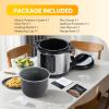 imageHealSmart 12in1 Multi Electric Pressure Cooker NonStick 6QT Stainless Steel Pressure Cooker for Yogurt Maker Slow Cooker Cake Multigrain Dishwasher Safe8 Quarts