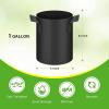 imageHealSmart 6Pack 1 Gallon Nonwoven Grow Bags Aeration Fabric Pots with Handles Suitable for Garden Fruits Vegetables and Flowers Black