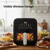 imageHealSmart Air Fryer 75QT Large Capacity 8in1 Digital Airfryer with Visible Window Precise Temperature Control and Dishwasher Safe Black