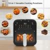 imageHealSmart Air Fryer 75QT Large Capacity 8in1 Digital Airfryer with Visible Window Precise Temperature Control and Dishwasher Safe Black