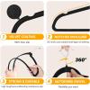 imageHealSmart 30 Pack Heavy Duty Velvet Hangers NonSlip Flocked Felt Hangers with Shoulder Notches Hangers for Coats Pants and Dress Clothes WhiteBlack