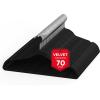 imageHealSmart 30 Pack Heavy Duty Velvet Hangers NonSlip Flocked Felt Hangers with Shoulder Notches Hangers for Coats Pants and Dress Clothes WhiteBlack