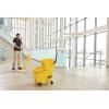 imageHealSmart 38Quart Commercial Mop Bucket with SidePress Wringer amp Wheels  MultiFunctional Storage High Efficiency Dehydration AntiSplash Design for Floor Cleaning in Offices Malls Yellow36L