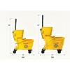 imageHealSmart 38Quart Commercial Mop Bucket with SidePress Wringer amp Wheels  MultiFunctional Storage High Efficiency Dehydration AntiSplash Design for Floor Cleaning in Offices Malls Yellow36L