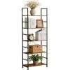 imageHealSmart 4 Tier Bookshelf Ladder Shelf Free Standing Book Shelf Home Office Bookcase Shelf Storage Organizer for Bedroom Living Room Bathroom Office Balcony BrownBrown