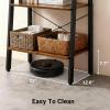 imageHealSmart 4 Tier Bookshelf Ladder Shelf Free Standing Book Shelf Home Office Bookcase Shelf Storage Organizer for Bedroom Living Room Bathroom Office Balcony BrownBrown