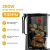 imageHealSmart Cold Press Juicer Slow Masticating Juicer Machines with Wide Feed Chute Fits Whole Fruits and Vegetables High Juice Yield BPA Free Easy to Clean SilverSilver
