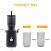 imageHealSmart Cold Press Juicer Slow Masticating Juicer Machines with Wide Feed Chute Fits Whole Fruits and Vegetables High Juice Yield BPA Free Easy to Clean SilverBlack