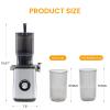 imageHealSmart Cold Press Juicer Slow Masticating Juicer Machines with Wide Feed Chute Fits Whole Fruits and Vegetables High Juice Yield BPA Free Easy to Clean SilverSilver
