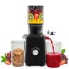 imageHealSmart Cold Press Juicer Slow Masticating Juicer Machines with Wide Feed Chute Fits Whole Fruits and Vegetables High Juice Yield BPA Free Easy to Clean SilverBlack
