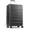 imageHealSmart 28 Expandable Hard Shell Carry On Luggage with Spinner Wheels amp TSA Lock ABS Lightweight Rolling Suitcase BlackBlackD