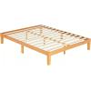 imageHealSmart 12 Inch Twin Wood Bed Frame Wooden Platform Bed with Support Slats Heavy Duty Bed Frame Twin Size Storage Space Under The Bed Frame Bed Natural PineNatural Pine