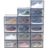 imageHealSmart 15Pack Large Shoe Storage Boxes Stackable Plastic Shoe Organizer with Lids Large Shoe Rack amp Storage Containers for Closet Under Bed Entryway BlackBlack