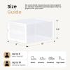 imageHealSmart 15Pack Large Shoe Storage Boxes Stackable Plastic Shoe Organizer with Lids Large Shoe Rack amp Storage Containers for Closet Under Bed Entryway BlackWhite