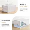 imageHealSmart 15Pack Large Shoe Storage Boxes Stackable Plastic Shoe Organizer with Lids Large Shoe Rack amp Storage Containers for Closet Under Bed Entryway BlackWhite